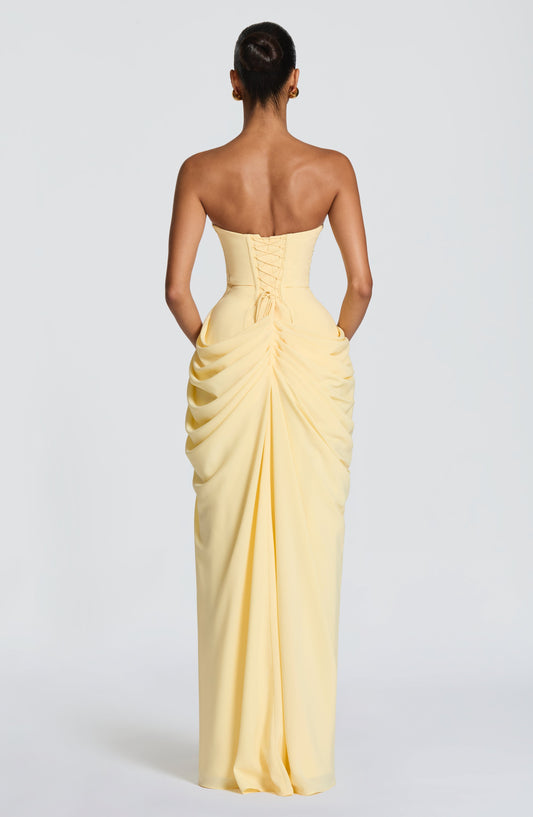 Cyra Maxi Dress - Lemon
