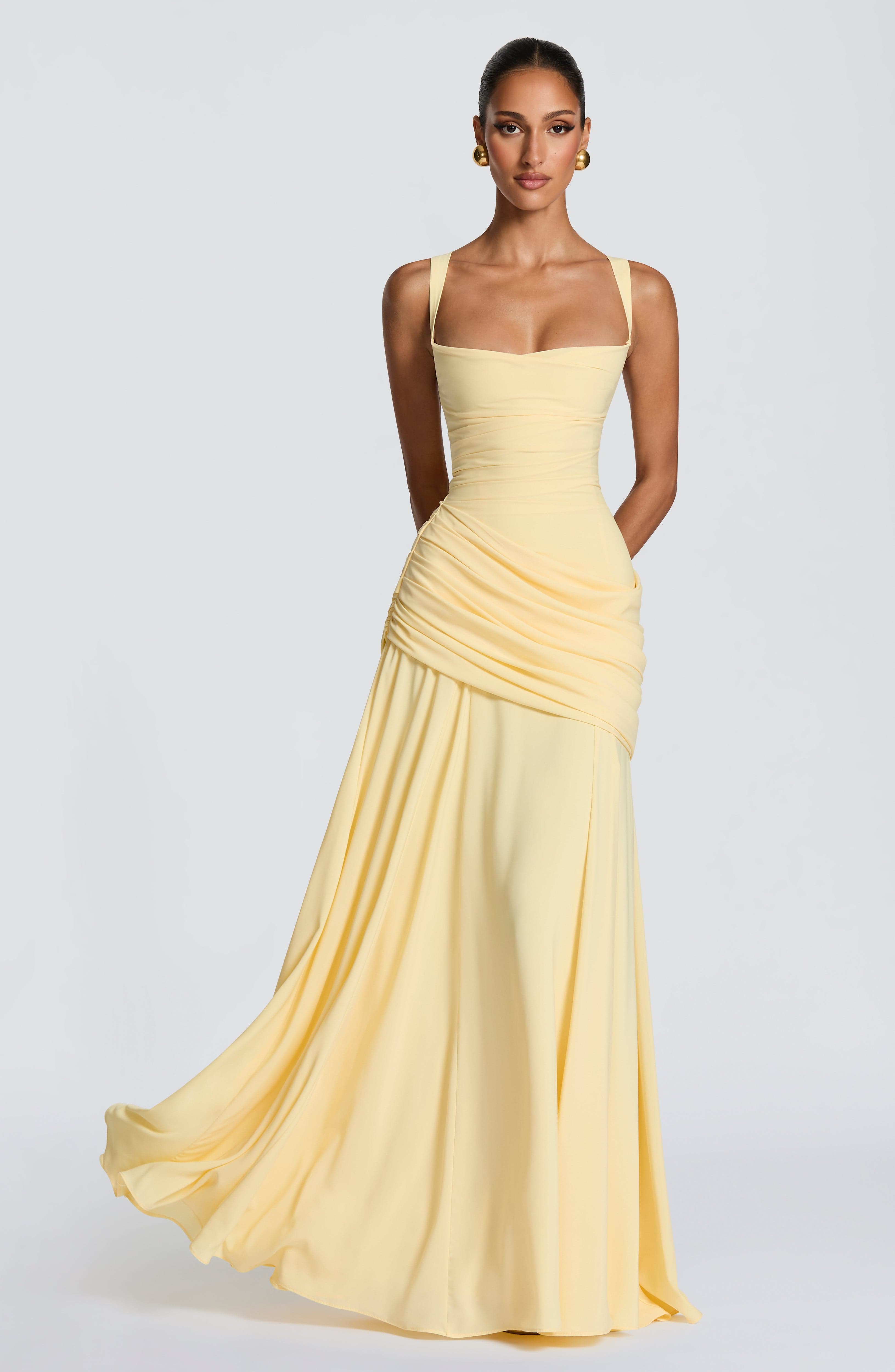 Sura Maxi Dress - Lemon