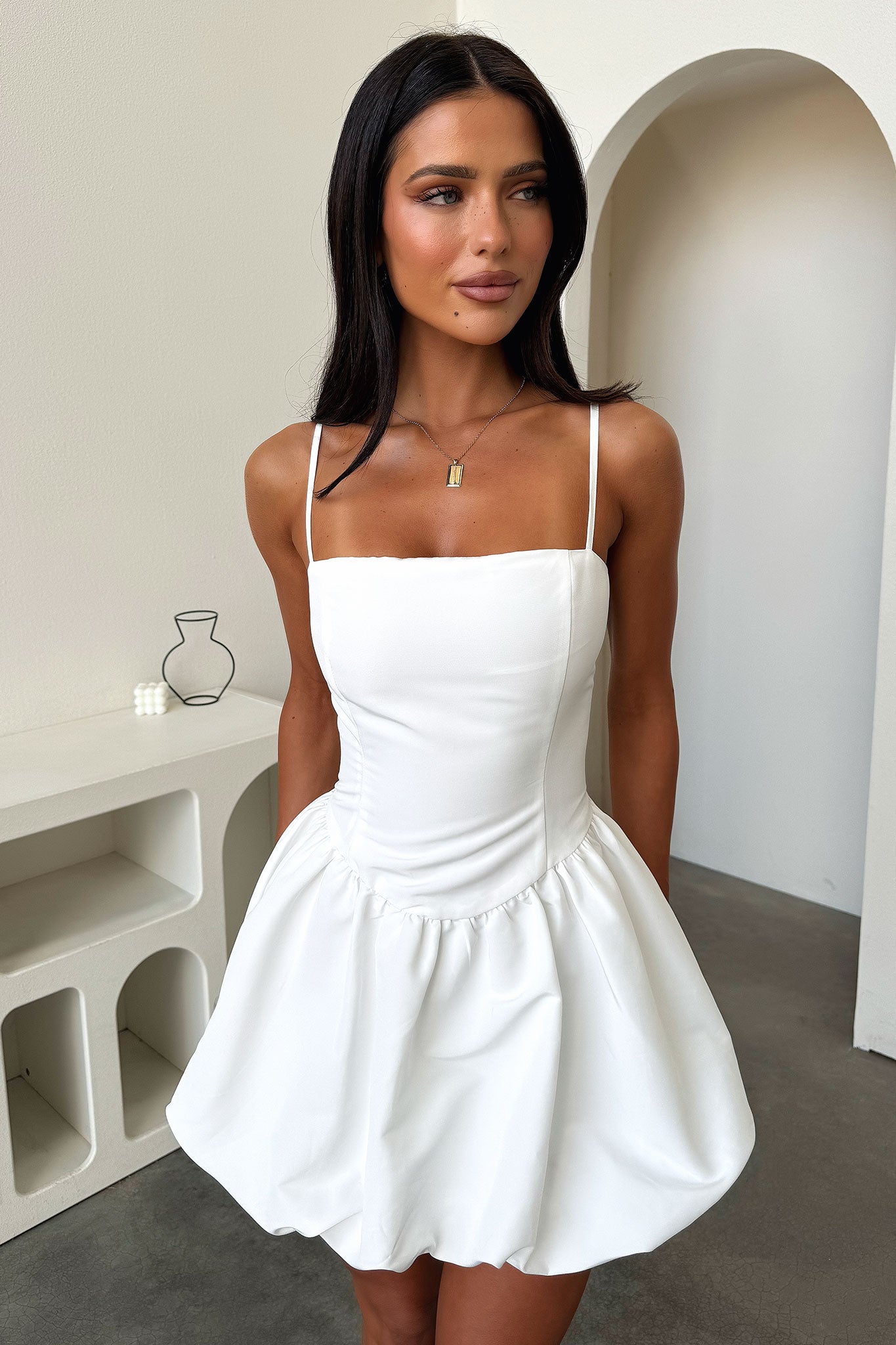 Albin Dress - White