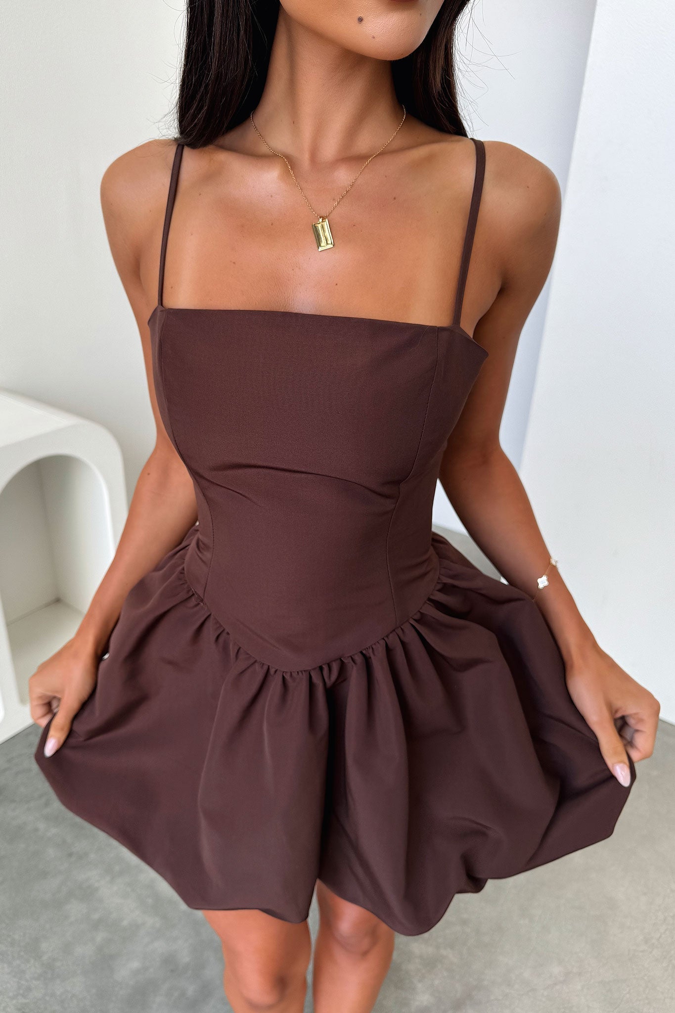 Albin Dress - Brown
